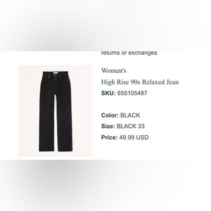 Abercrombie & Fitch Men's Dark Jeans